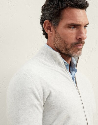Zip-front Cardigan - Detail view