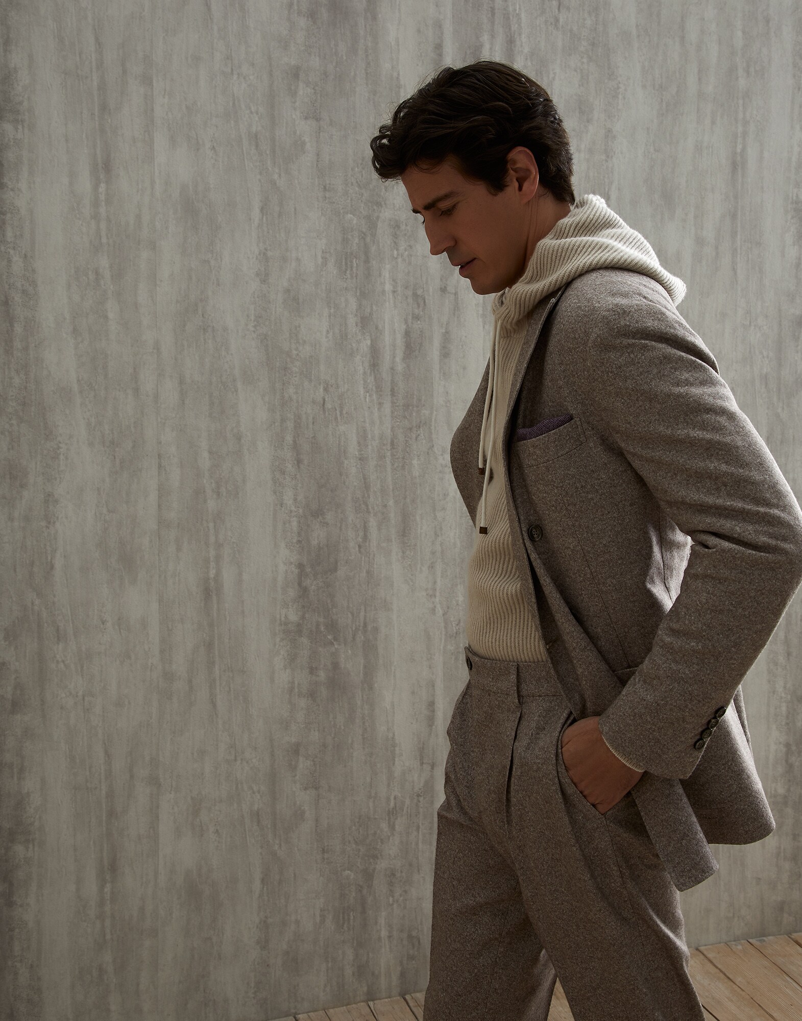 Hooded Sweater - Editorial view