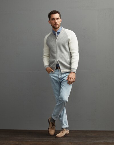 Zip-front Cardigan - Full look
