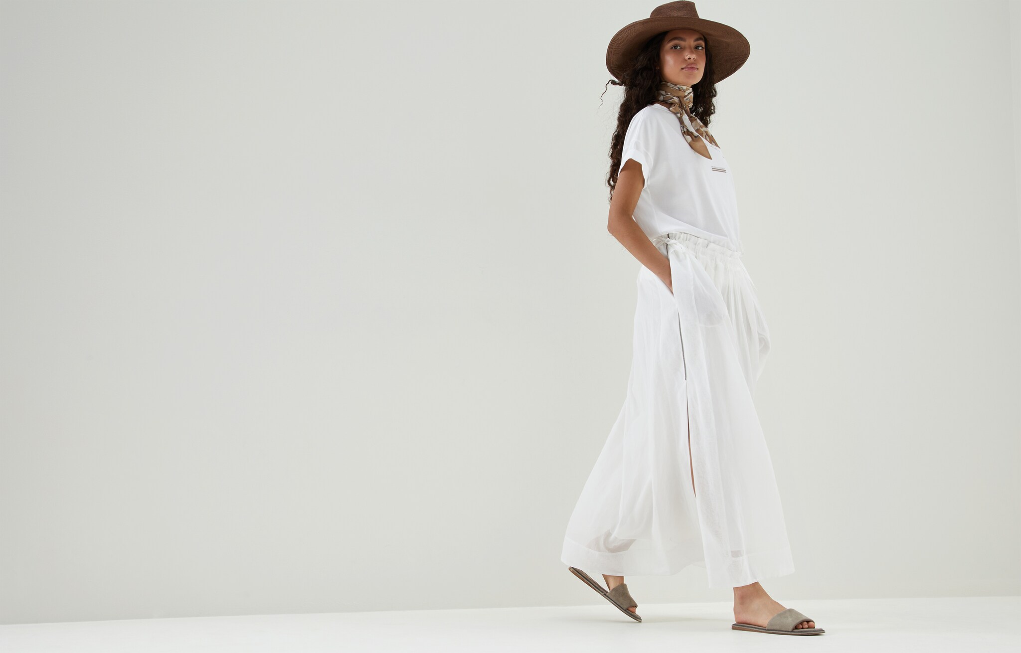 Full skirt White Woman - Brunello Cucinelli