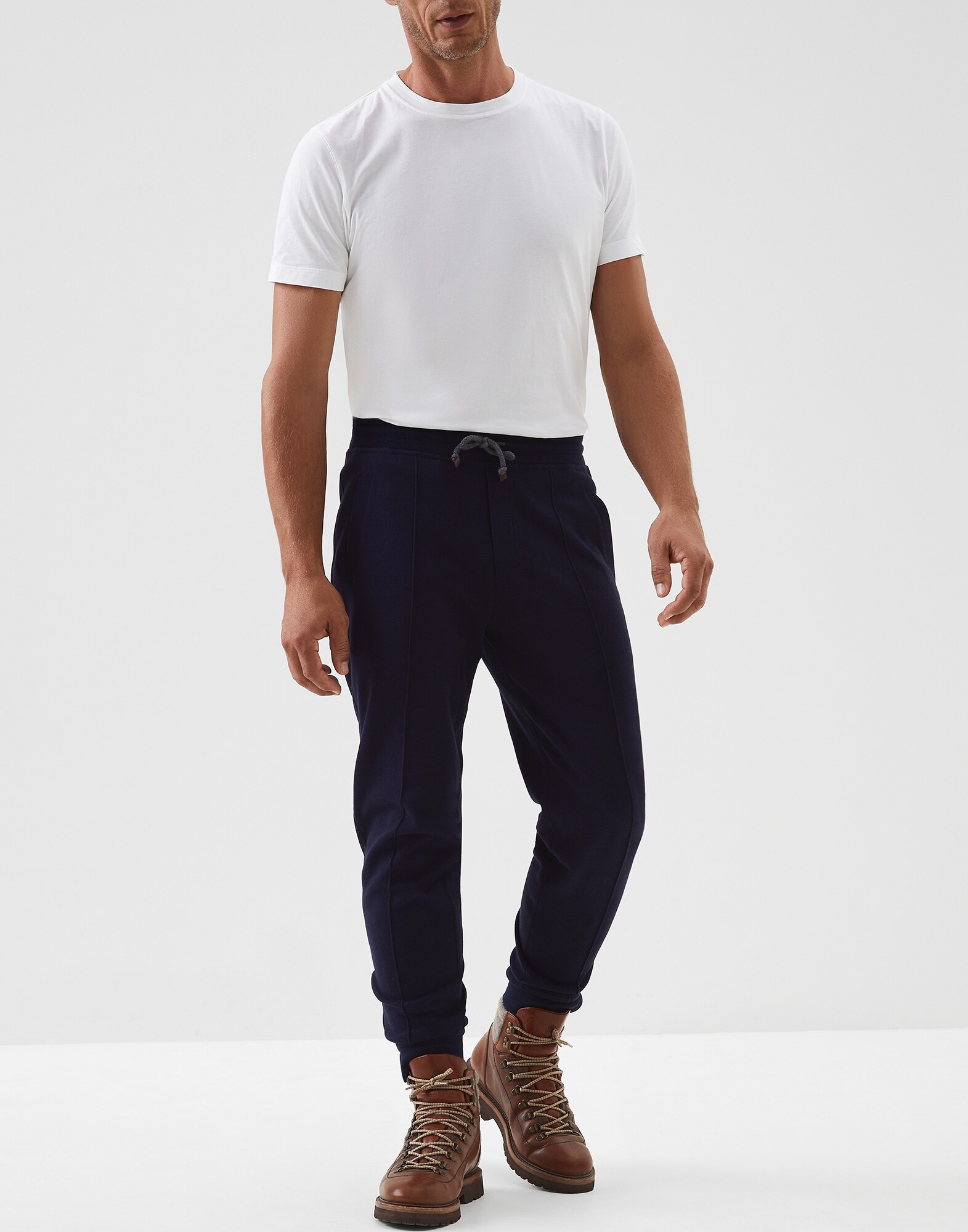 Sweatpants Marine Blue Man 0 - Brunello Cucinelli