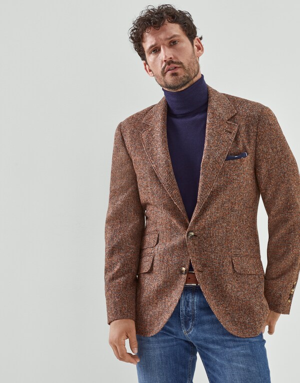 Бесподкладочный пиджак Cavallo Оранжевый Мужчина - Brunello Cucinelli 