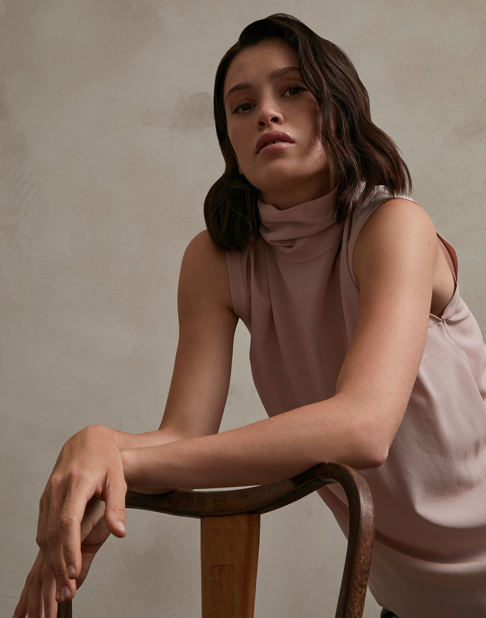Georgette top Powder Woman - Brunello Cucinelli
