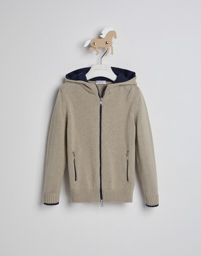 Hooded Cardigan - Front view