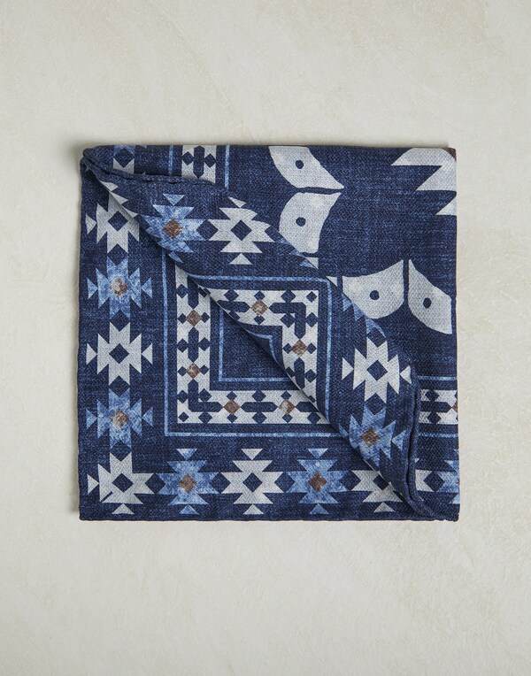 Double-face pocket square White Man - Brunello Cucinelli