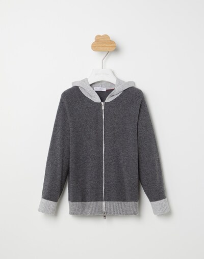 Hooded Cardigan - Front view