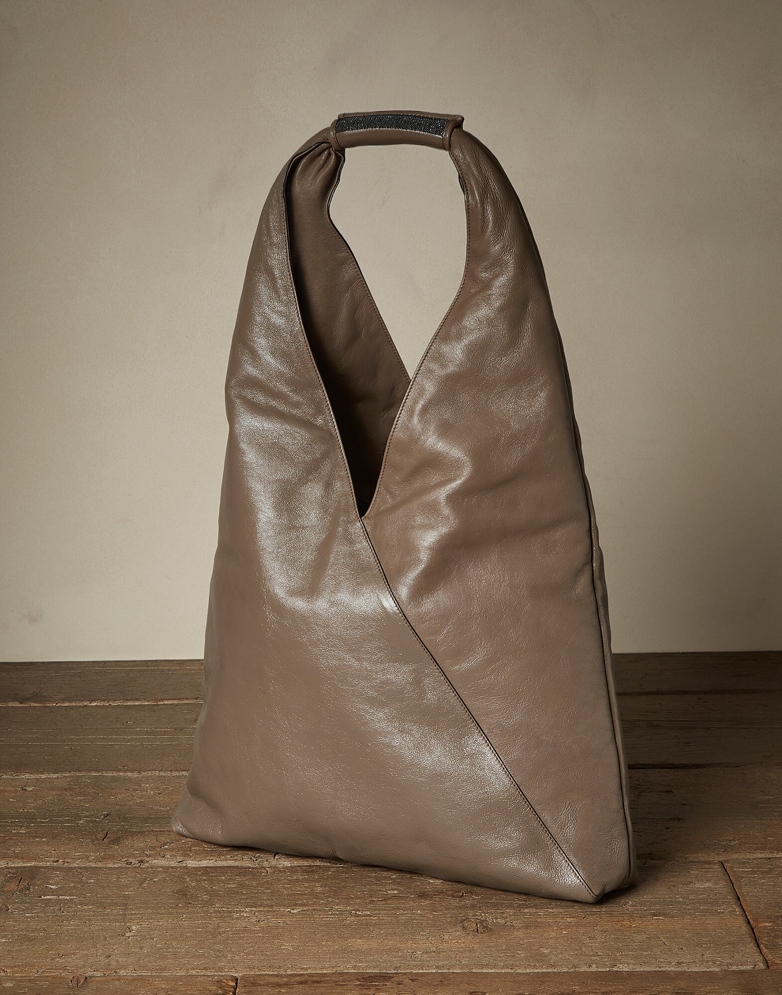Shopper Bag Mud Woman 1 - Brunello Cucinelli
