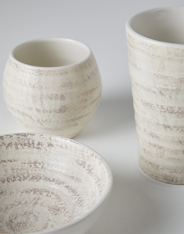 Tris set of ceramic bowls Lessivè Lifestyle - Brunello Cucinelli 