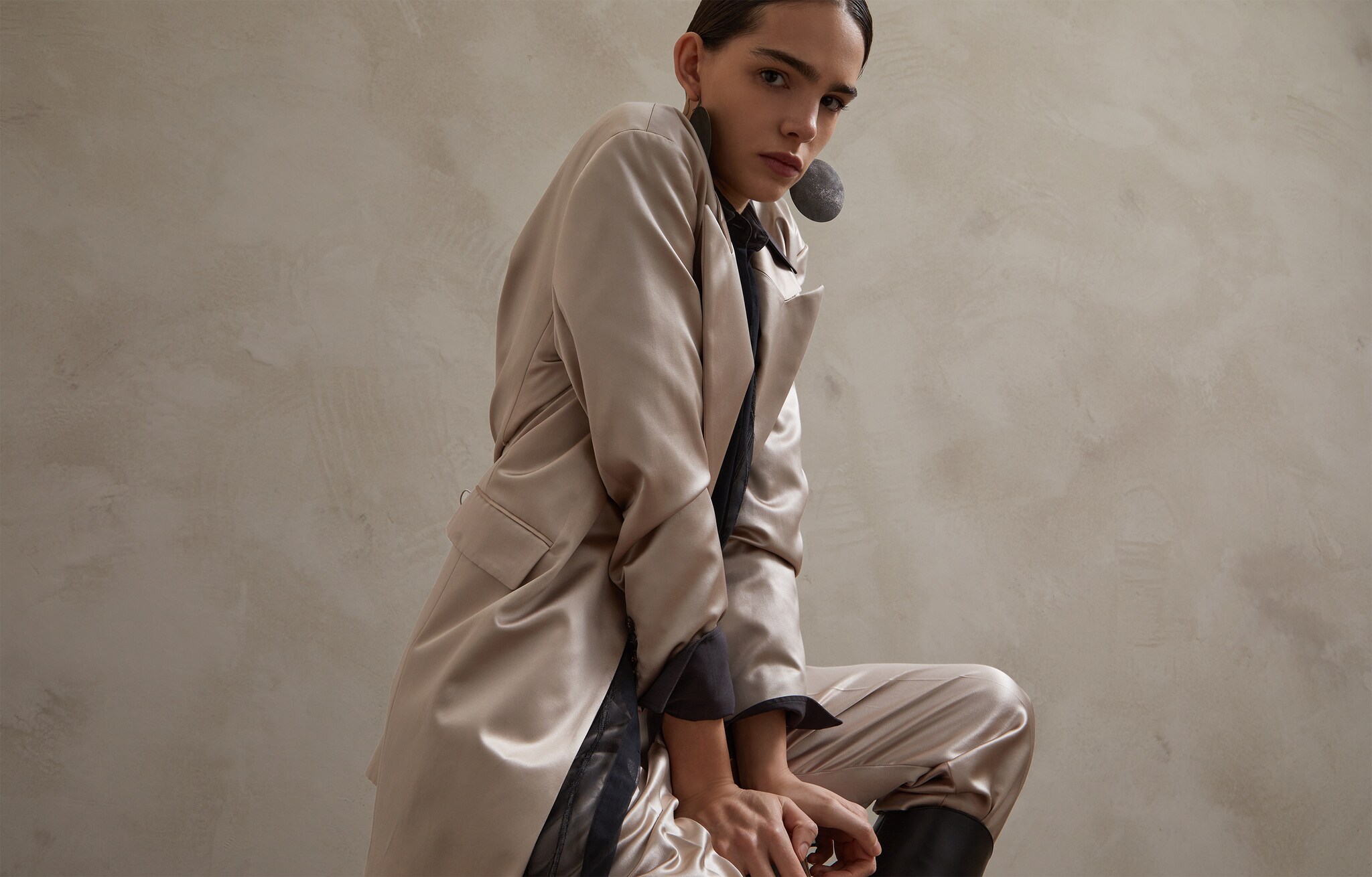 Blazer Warm Beige Woman 5 - Brunello Cucinelli