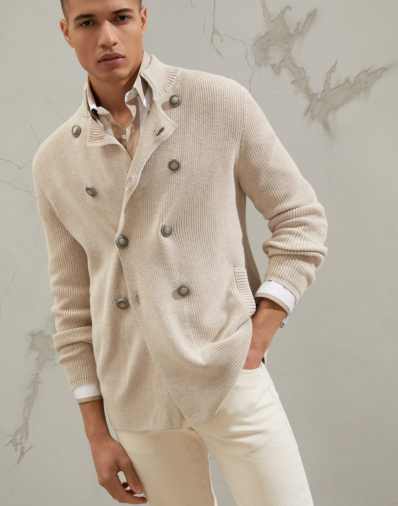 Button-front Cardigan - Front