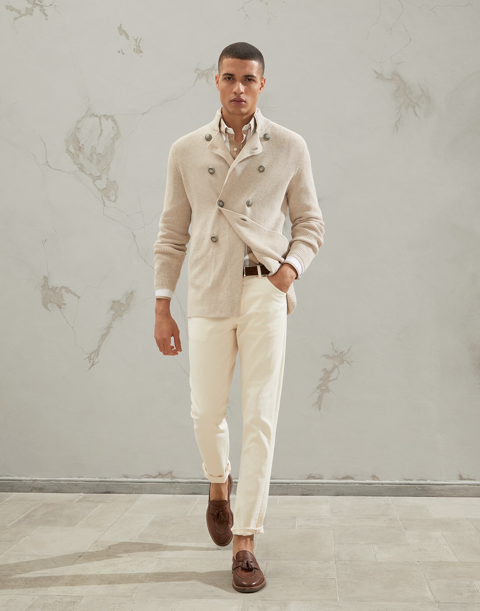 Button-front Cardigan - Look