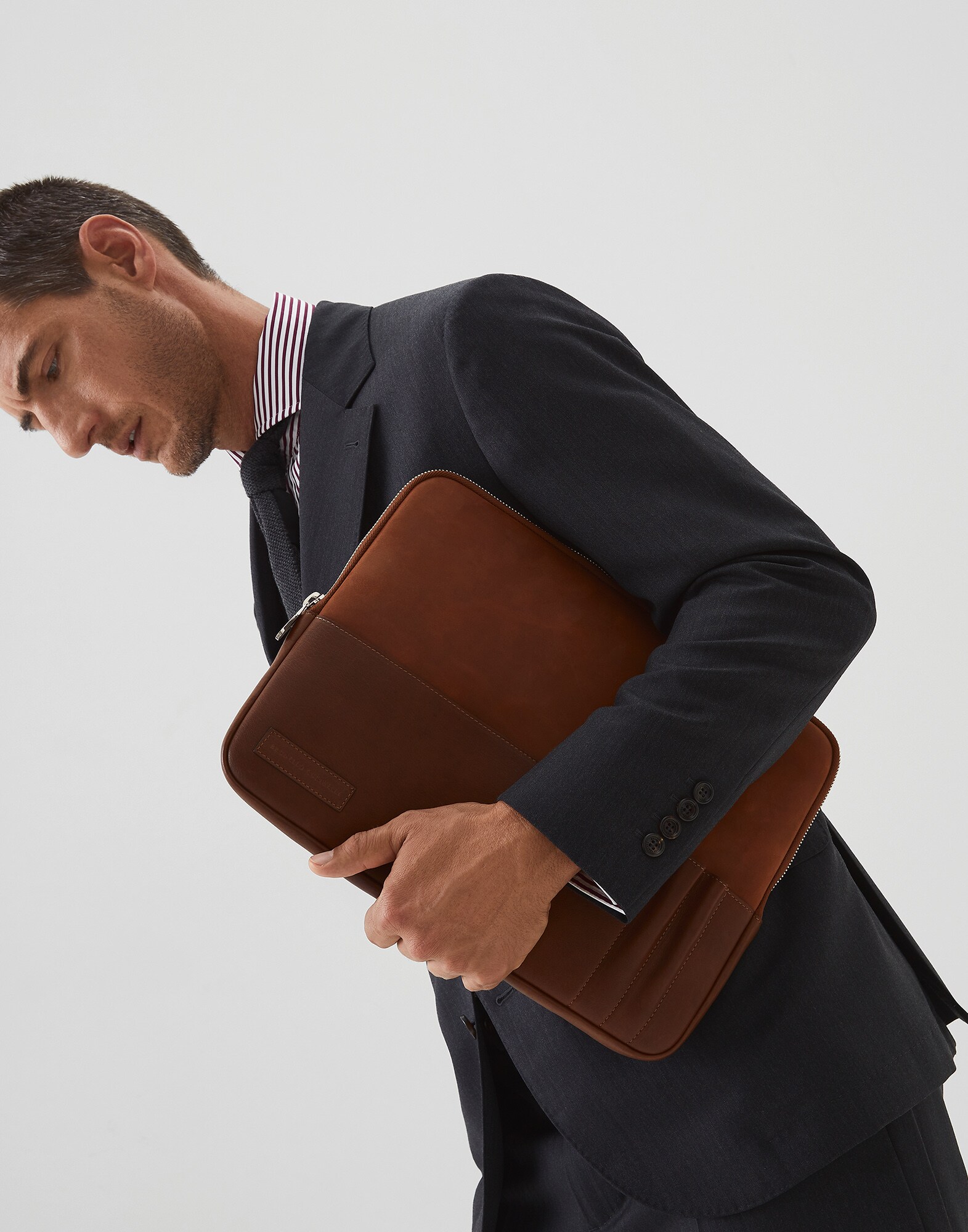 Document Holder Bark Man 3 - Brunello Cucinelli