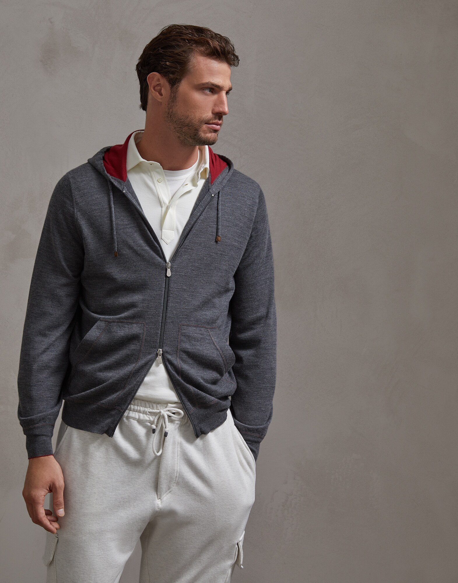Zip-front Cardigan - Front