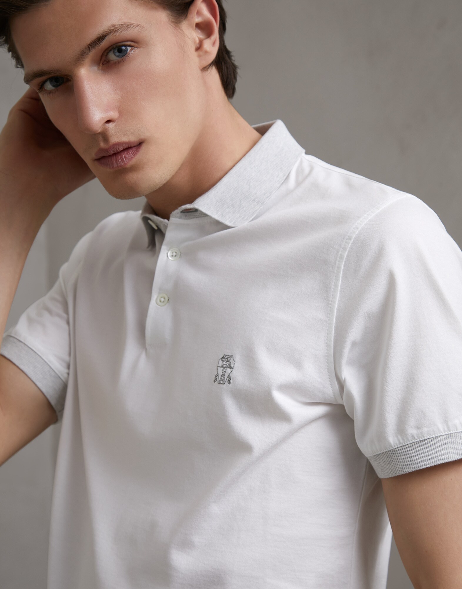 Polo White Man 3 - Brunello Cucinelli