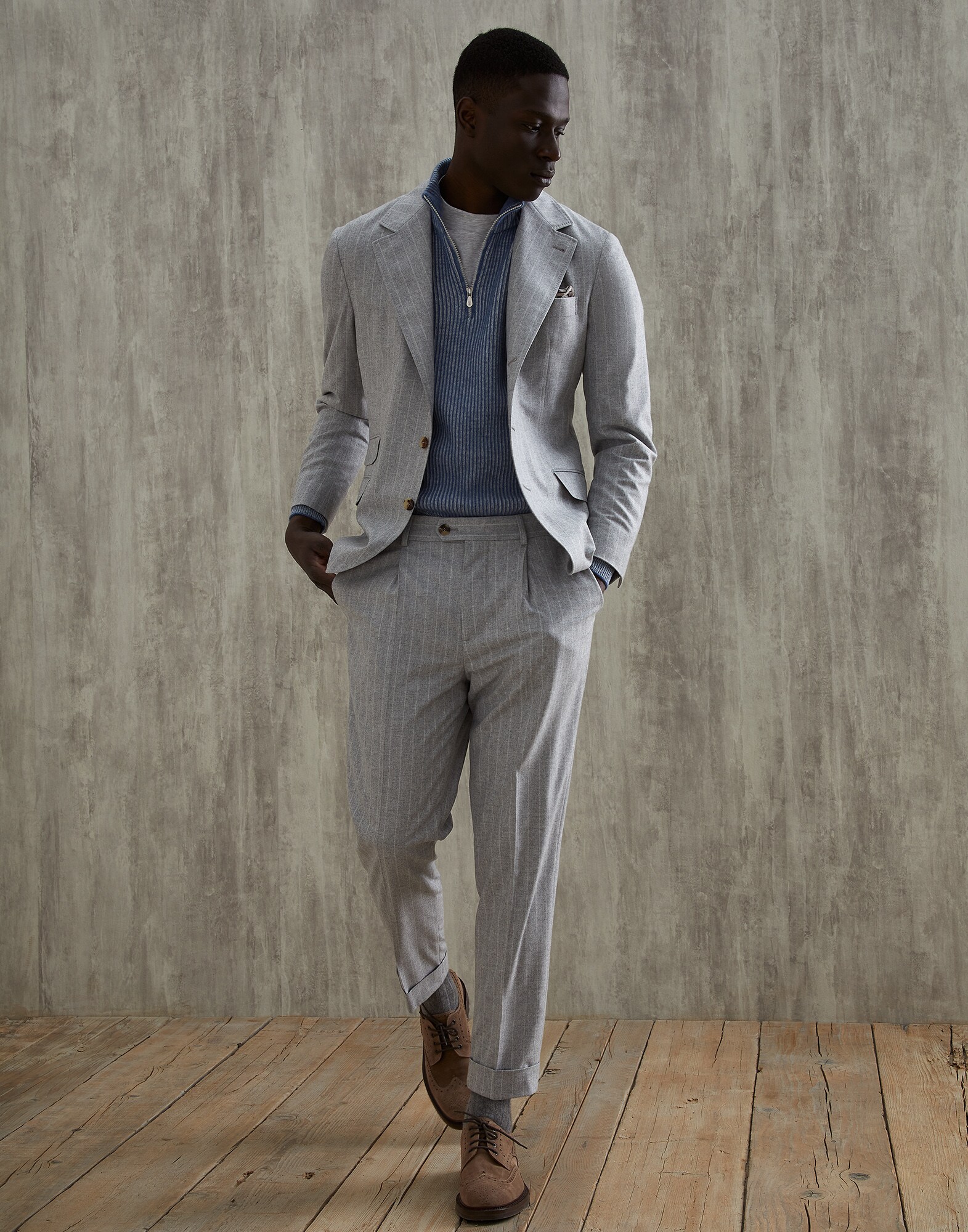 Zip Neck Sweater - Full look