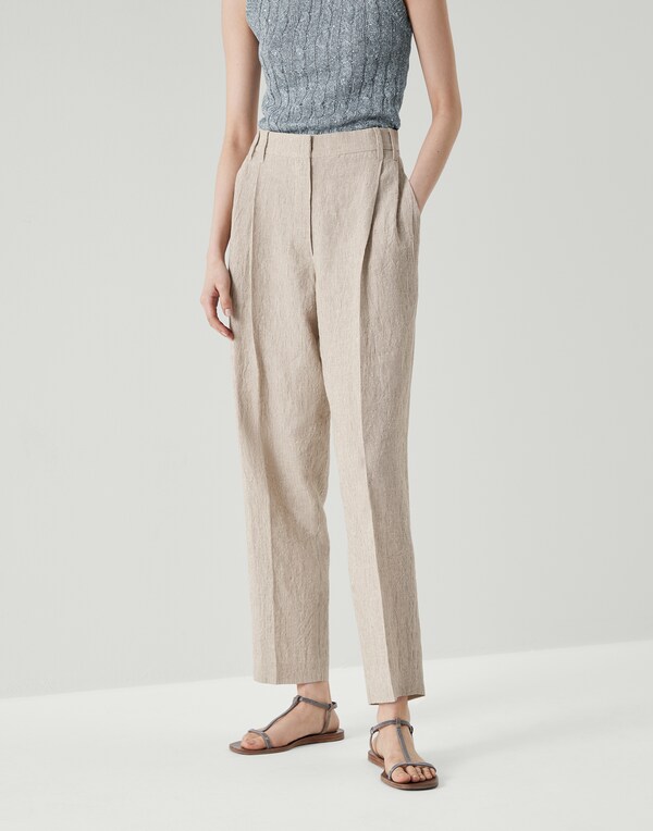 Slouchy trousers Tobacco Woman - Brunello Cucinelli