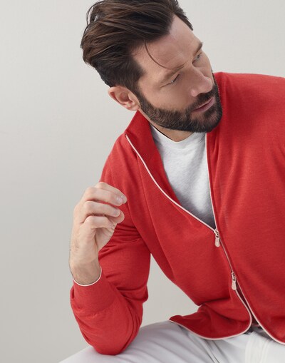 Zip-front Cardigan - Editorial view