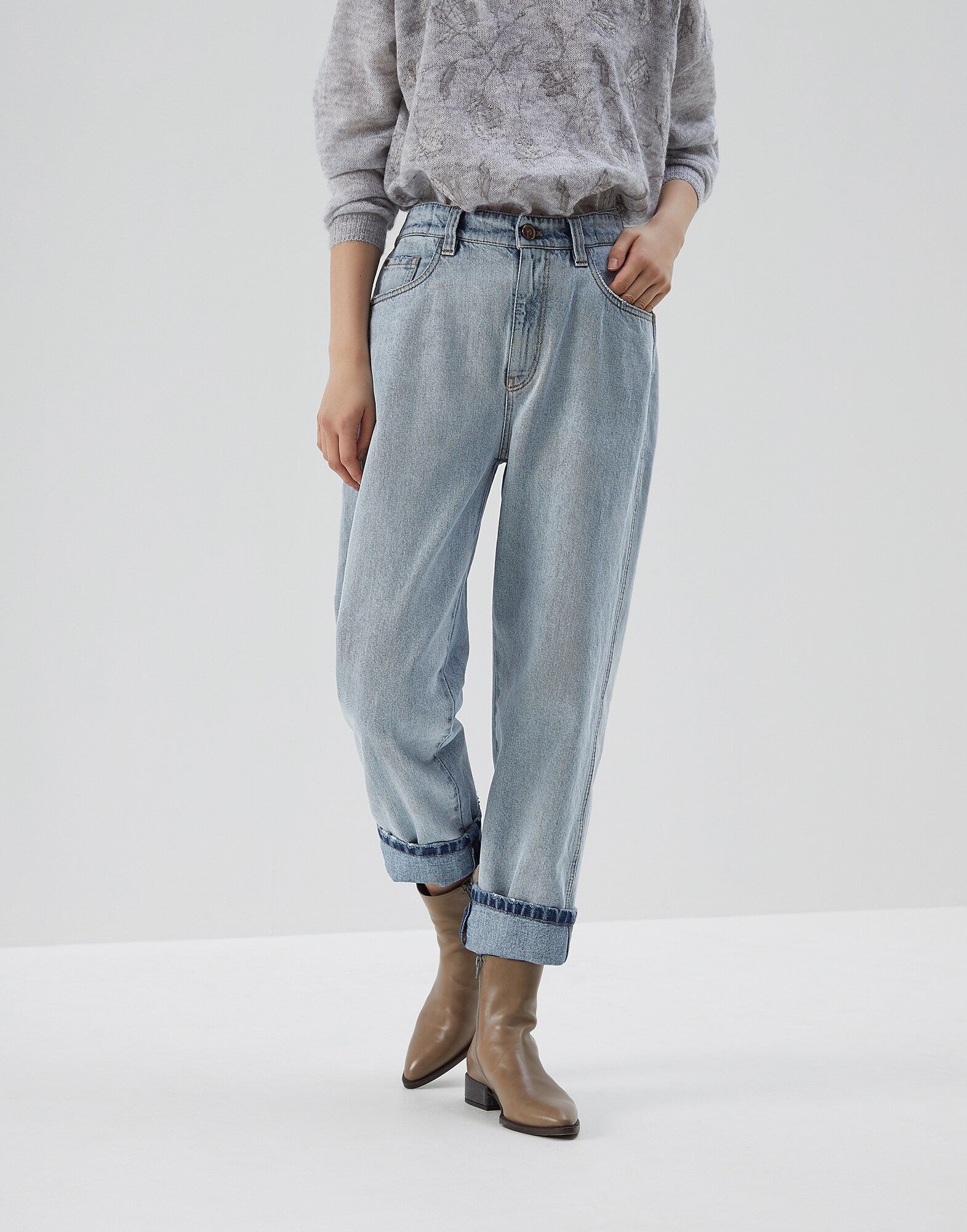 Denim Trousers - Front view