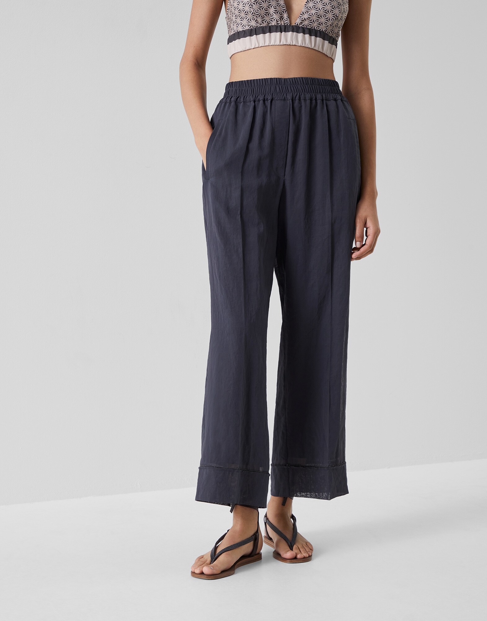 Pyjamahose Schwarzgrau Damen -
Brunello Cucinelli