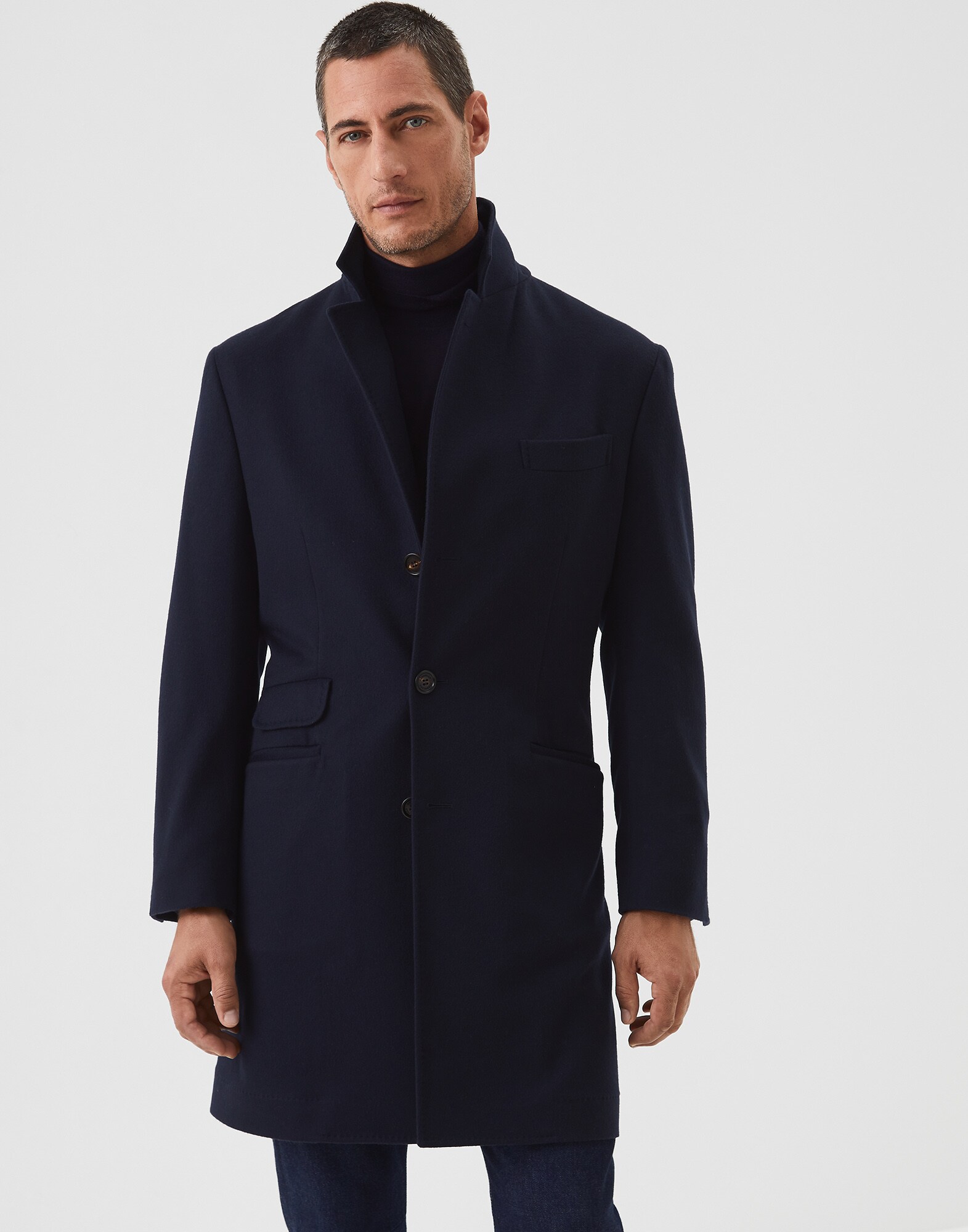 Manteau Bleu Marine Homme 0 - Brunello Cucinelli