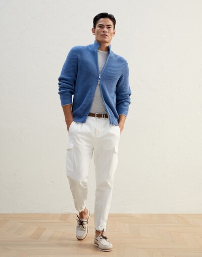 Zip-front Cardigan - Full look