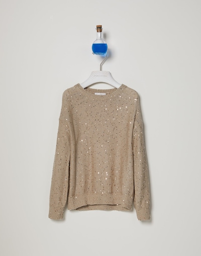 Linen and silk sweater Lessivè Girl - Brunello Cucinelli 