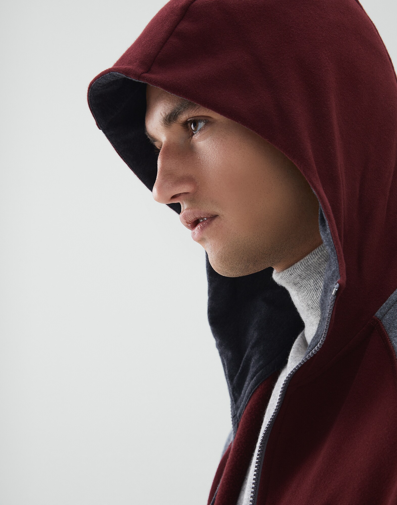 Sweatshirt Amaranth Red Man 2 - Brunello Cucinelli