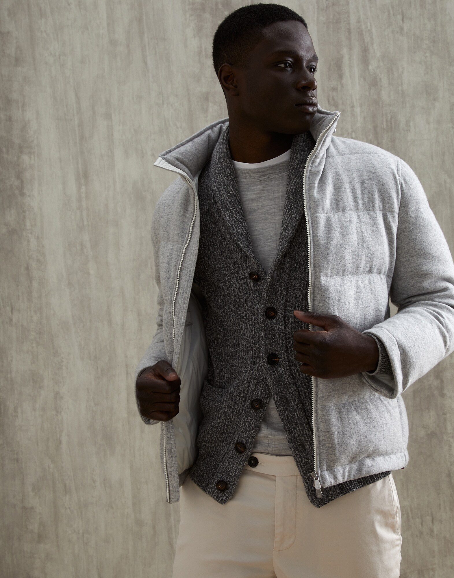 Knit Down Jacket - Editorial view
