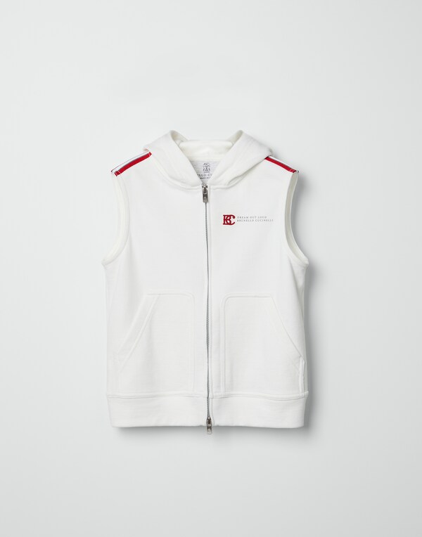 Cotton vest Off-White Boy - Brunello Cucinelli