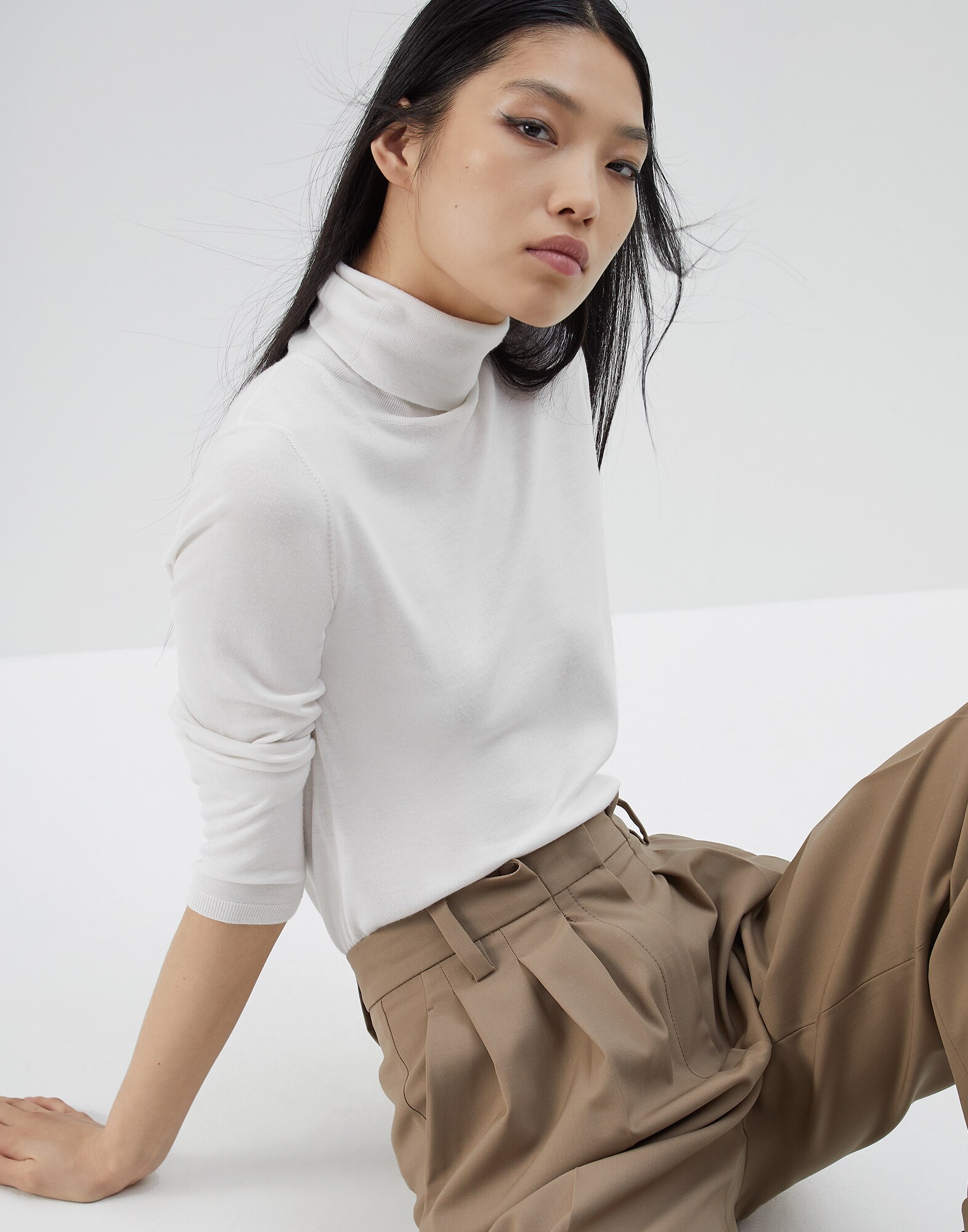 High Neck Sweater - Editorial view
