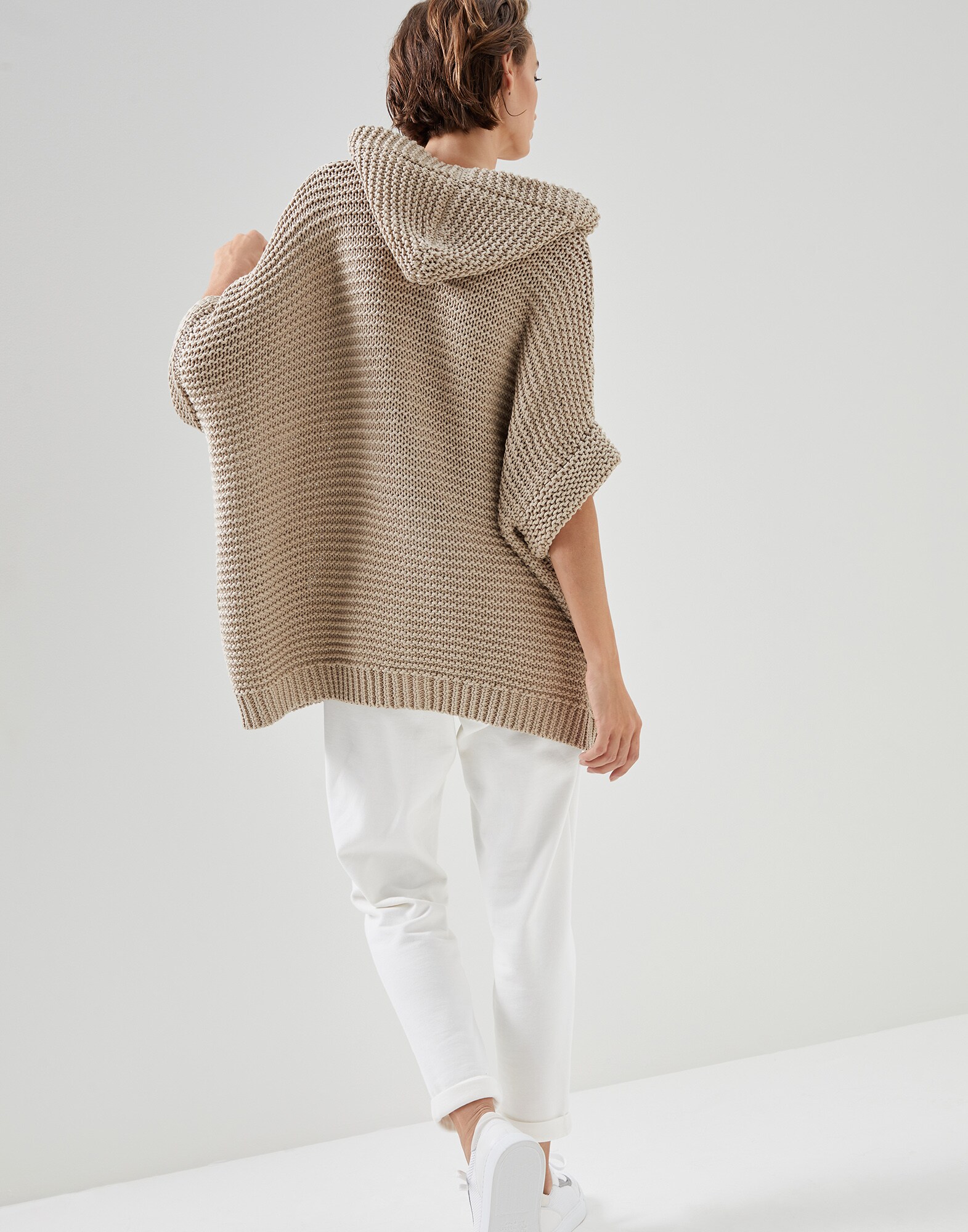 Outerwear-Strickjacke - Rückansicht