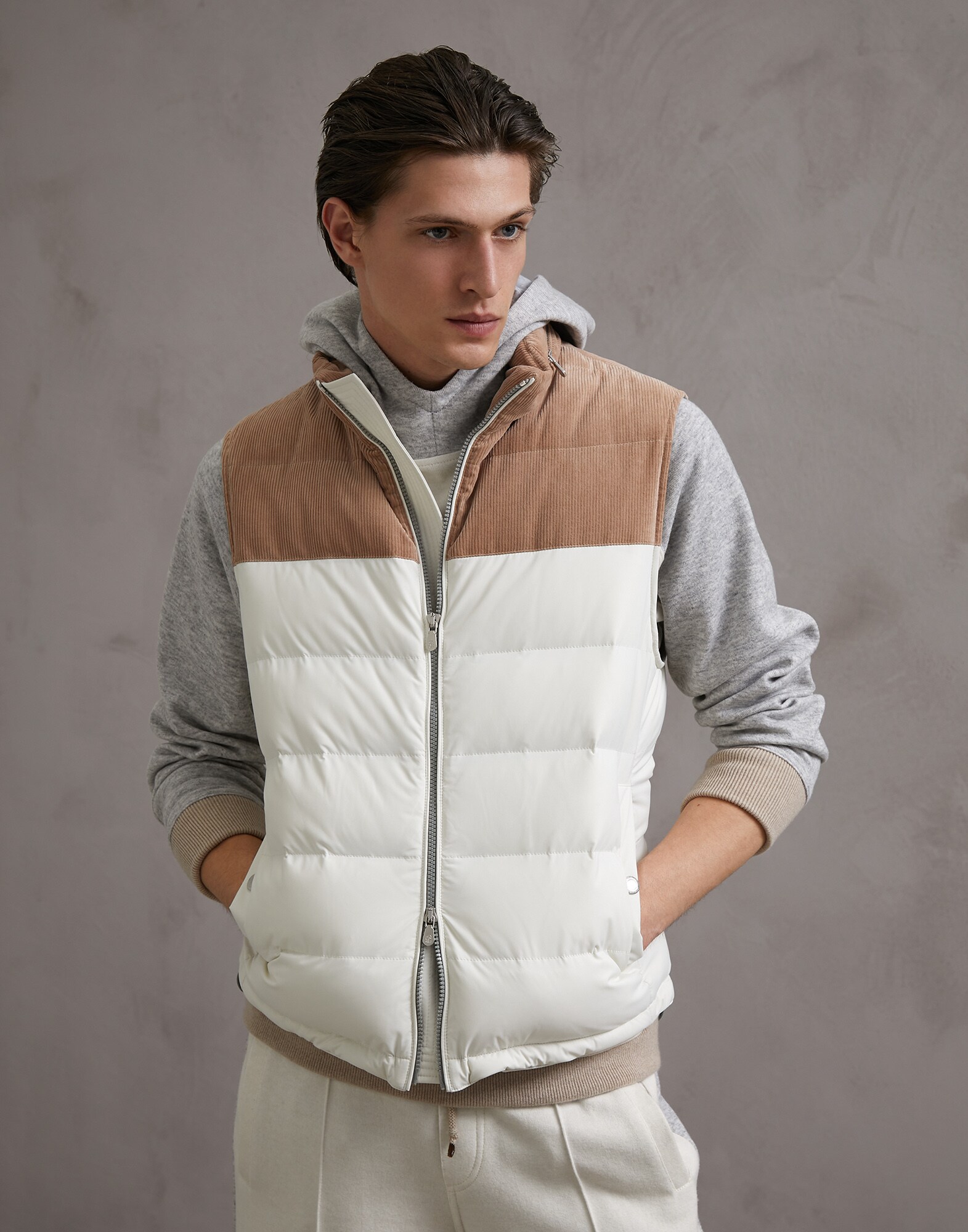 Down Sleeveless Jacket - Front
