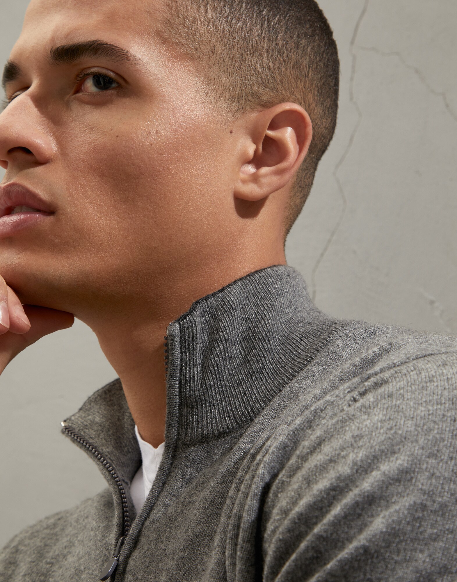 Zip Neck Sweater - Detail view