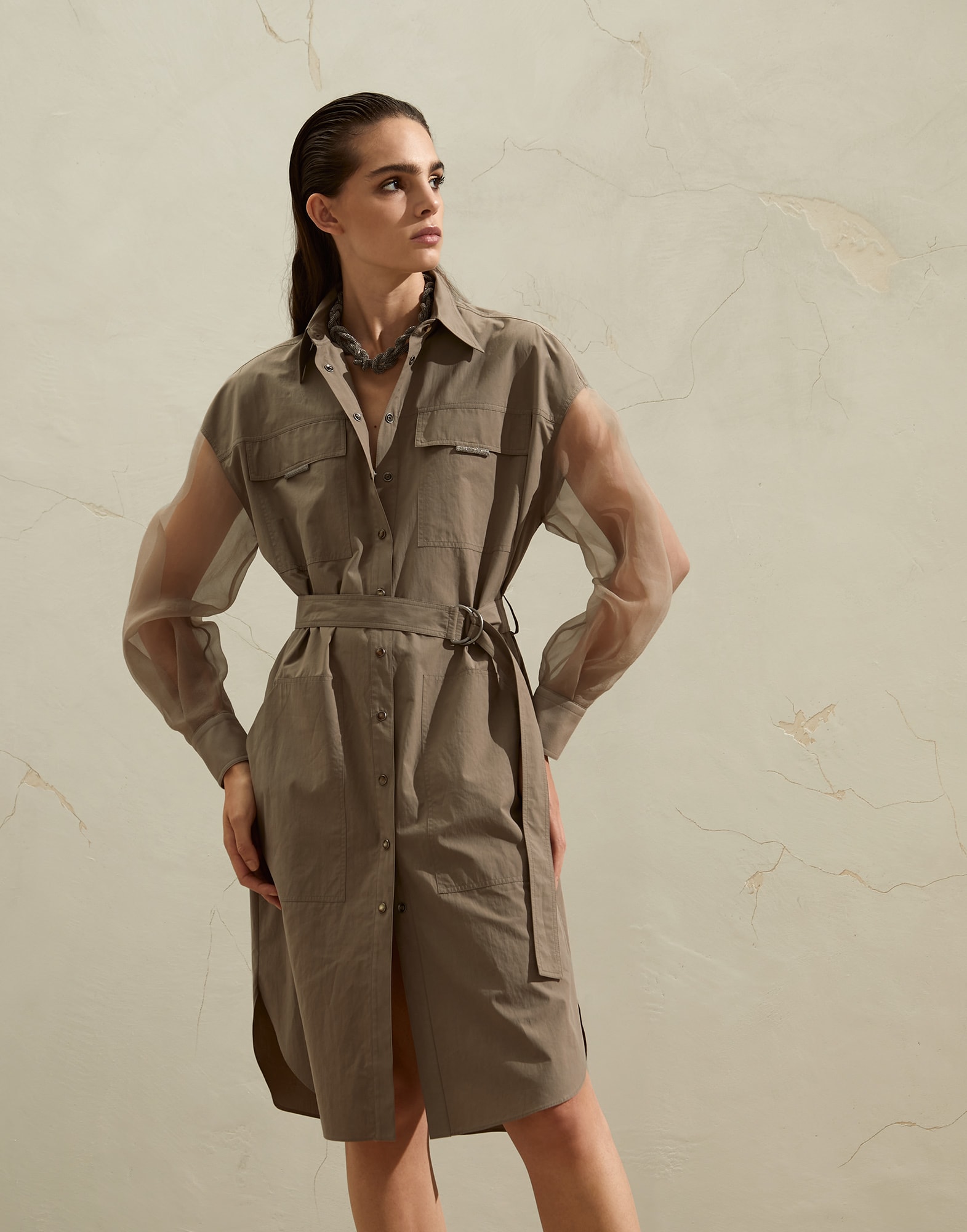 Shirt dress (211MH127AFM31) for Woman | Brunello Cucinelli