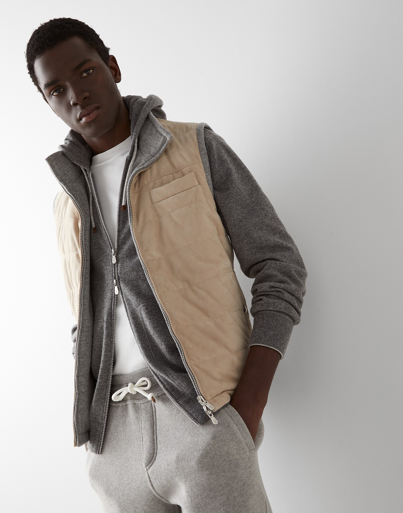Zip-front Cardigan - Editorial view