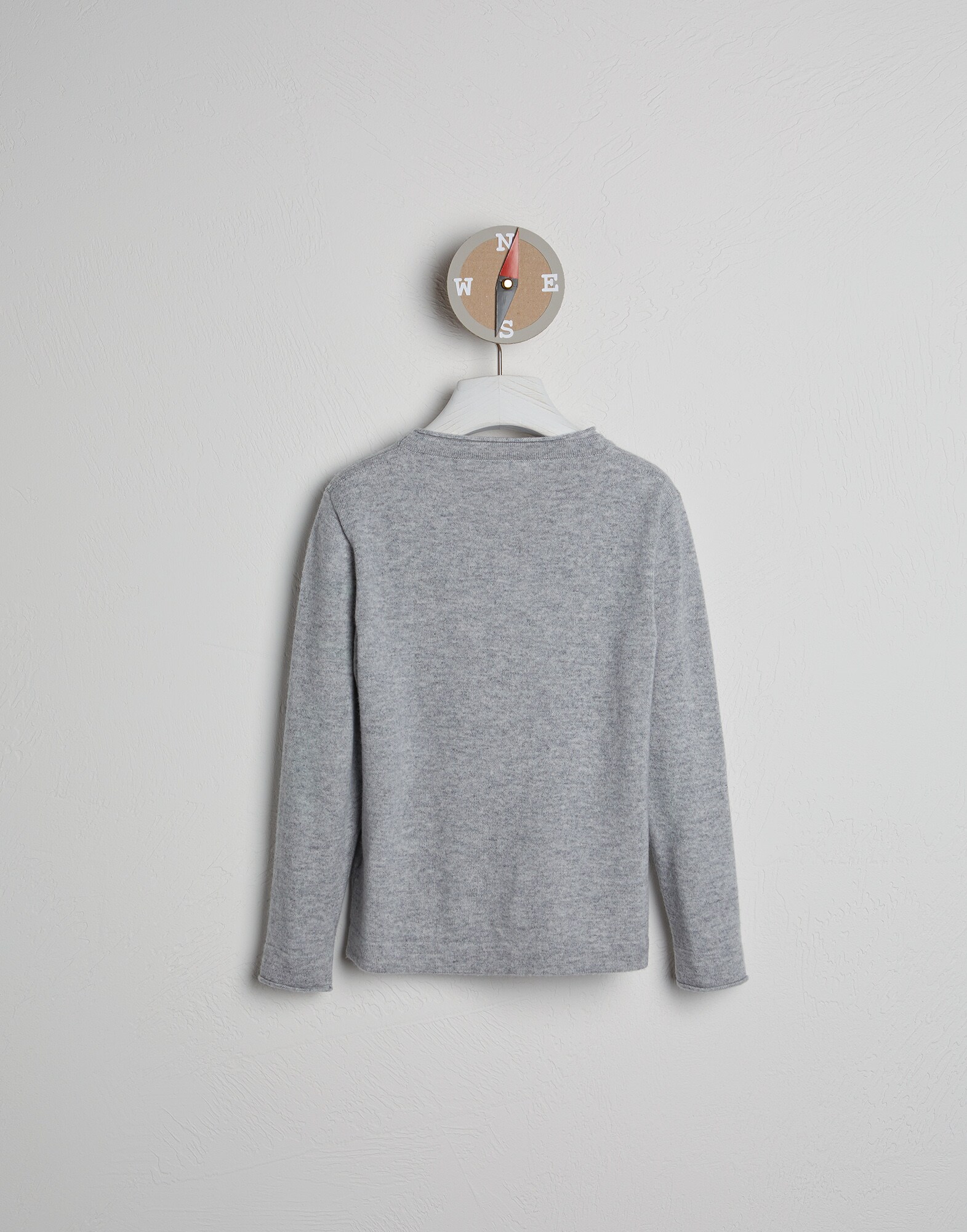 Pullover mit Rundhalsausschnitt - Rückansicht