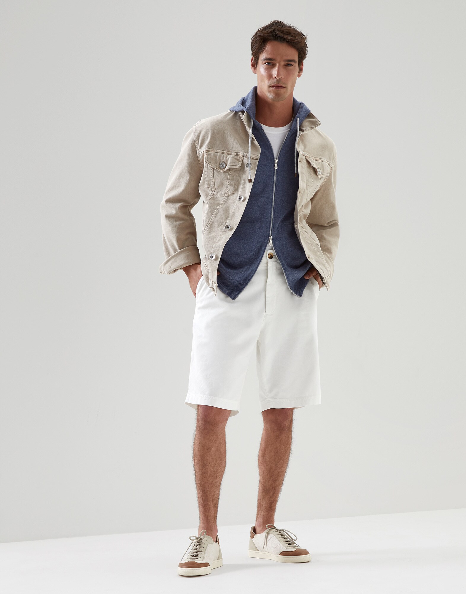 Zip-front Cardigan - Full look