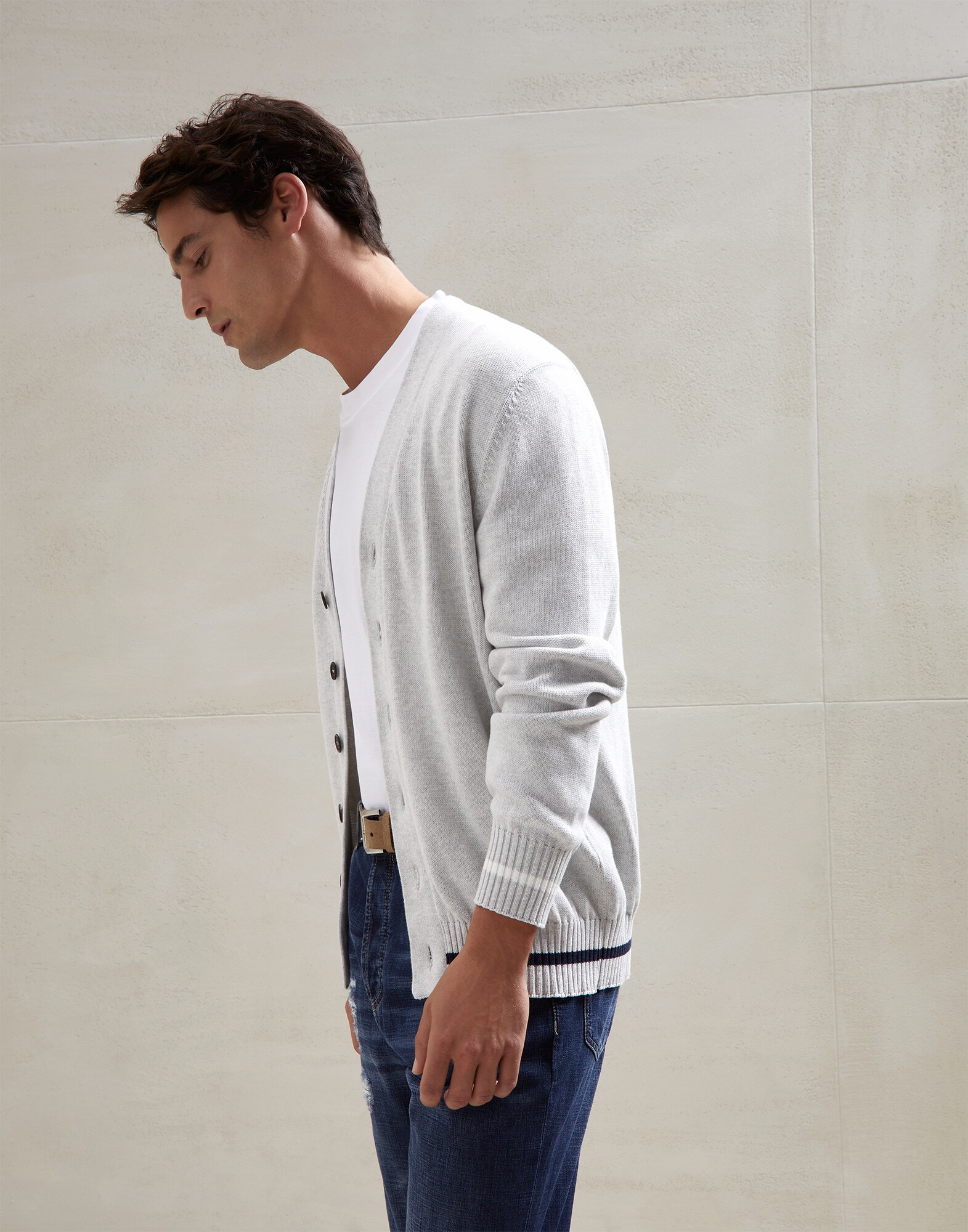 Button-front Cardigan - Editorial view
