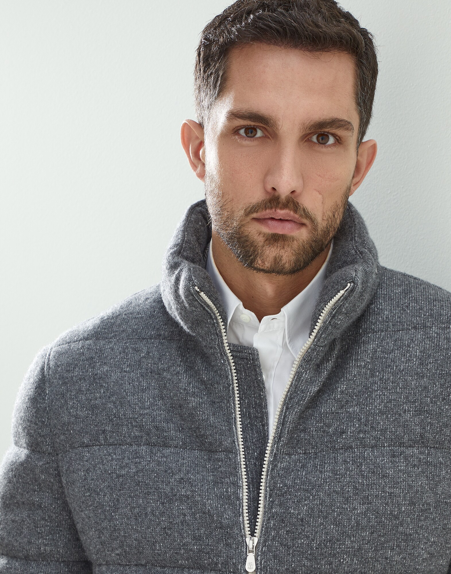 Knit Down Jacket - Detail view