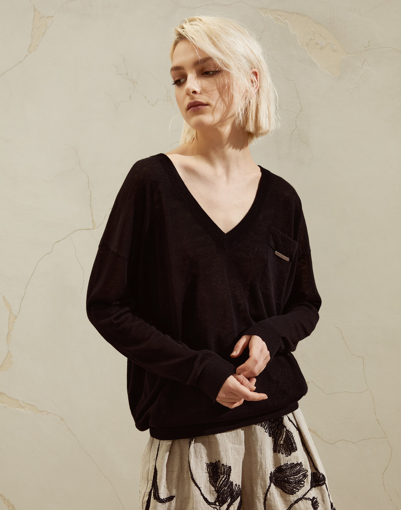 V-neck Sweater - Front view