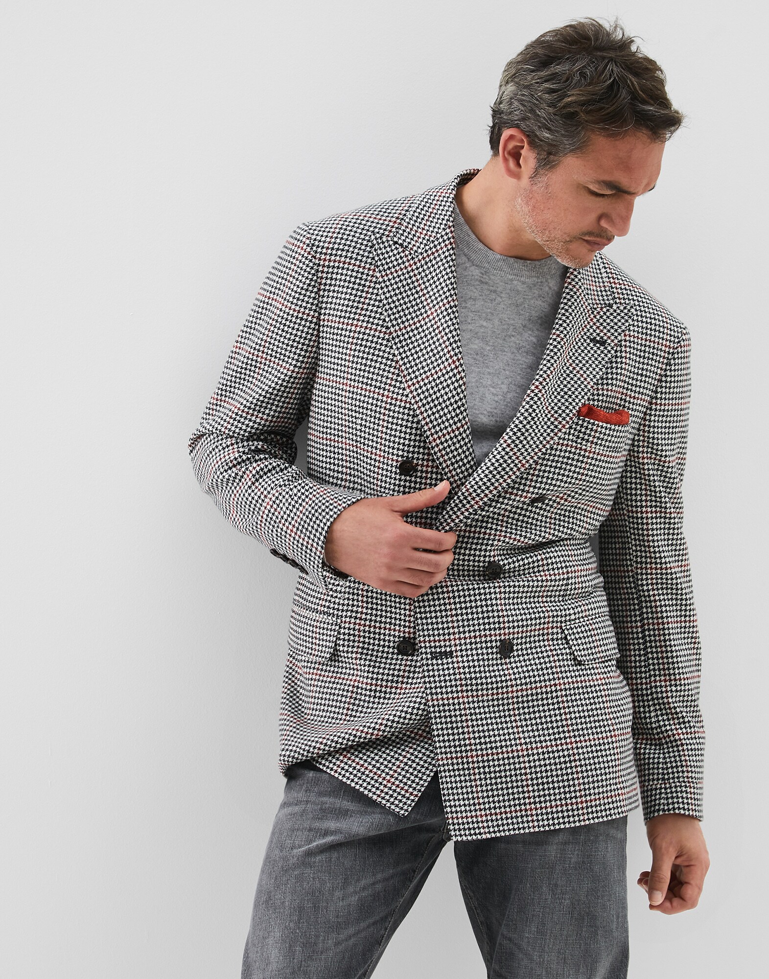 One-and-a-Half-Breasted Blazer - Front view