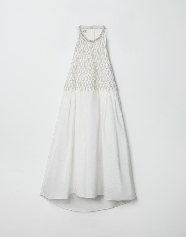 Vestido de popelina Blanco Niña - Brunello Cucinelli