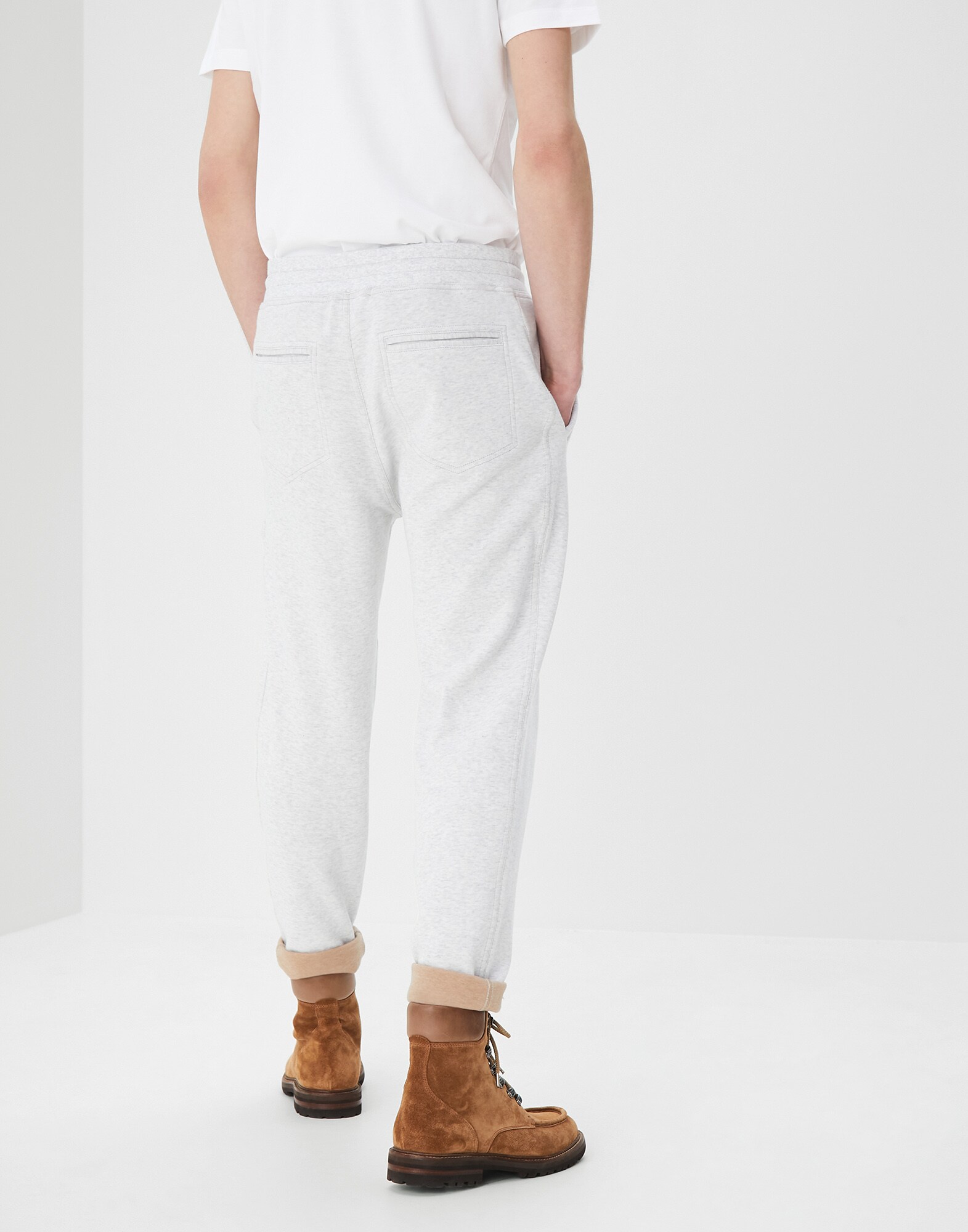 Sweatpants Pearl Grey Man 2 - Brunello Cucinelli