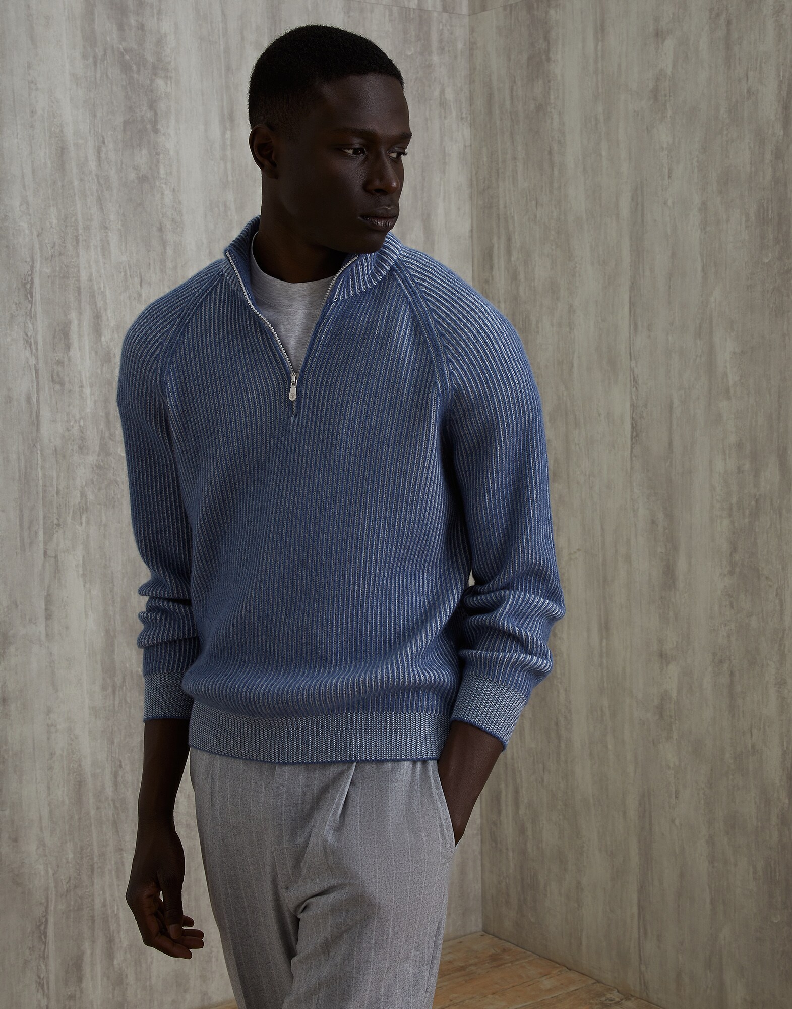 Zip Neck Sweater - Front view