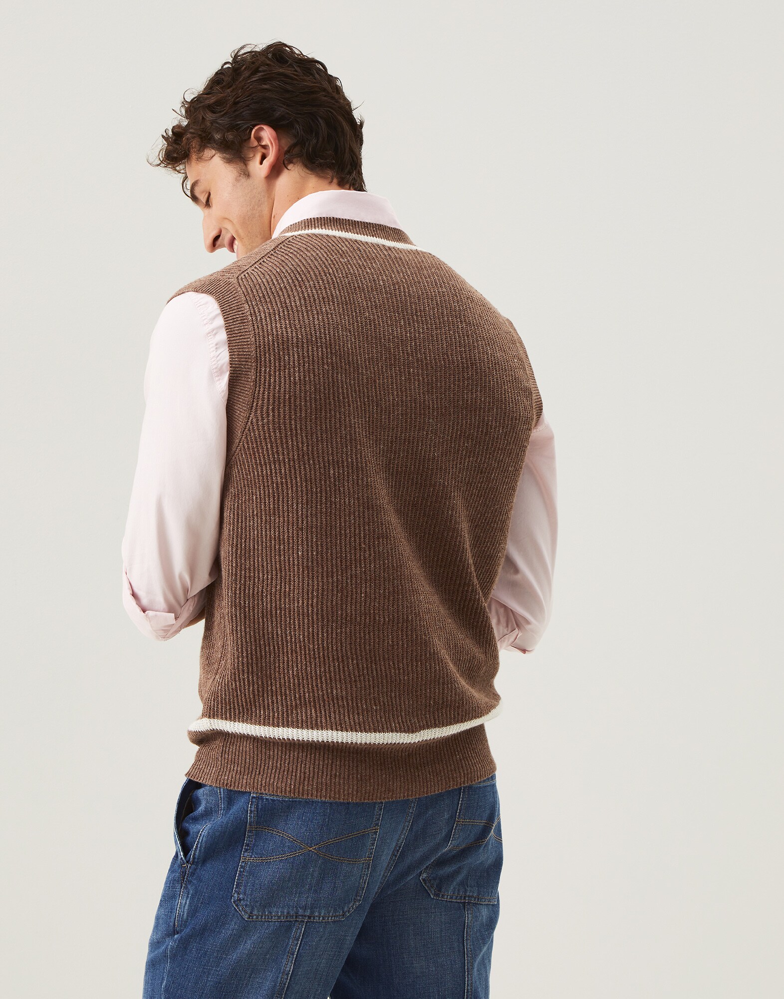 V-neck Sweater - Back