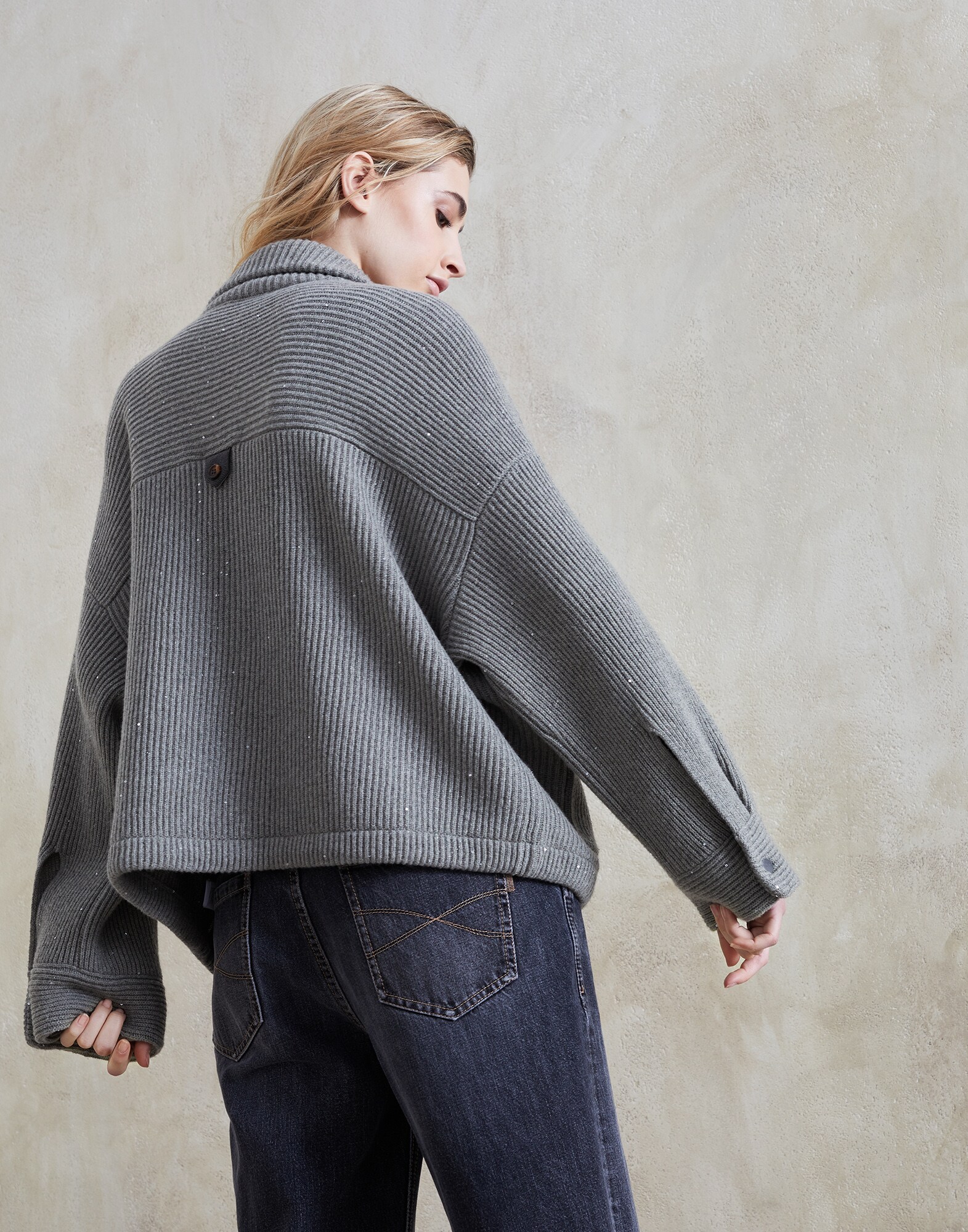 Knit Outerwear - Back view