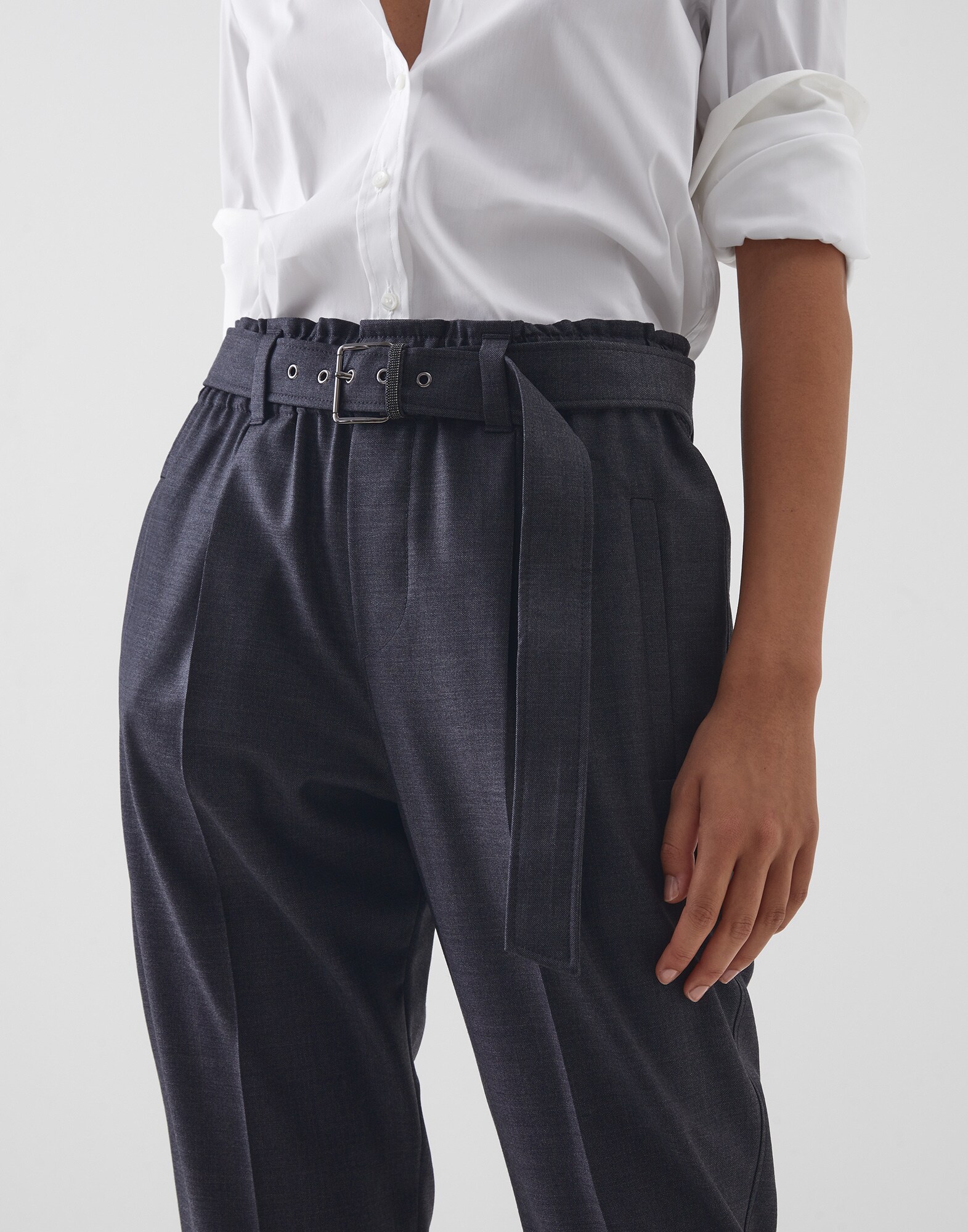 Pantalones Lignito Mujer 2 - Brunello Cucinelli