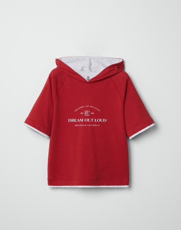 Piqué sweatshirt Red Boy - Brunello Cucinelli
