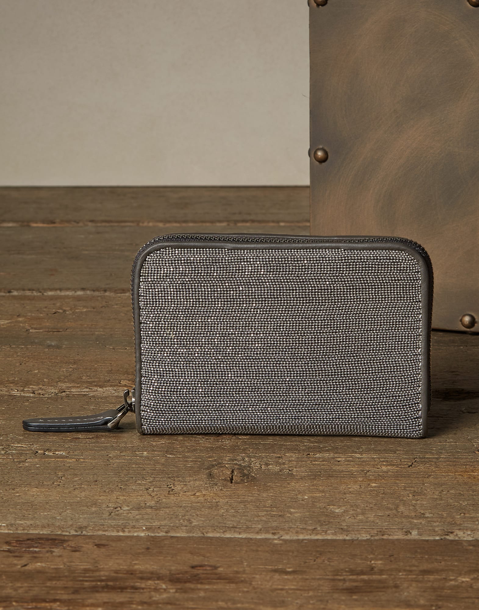Wallet Dark Grey Woman 1 - Brunello Cucinelli