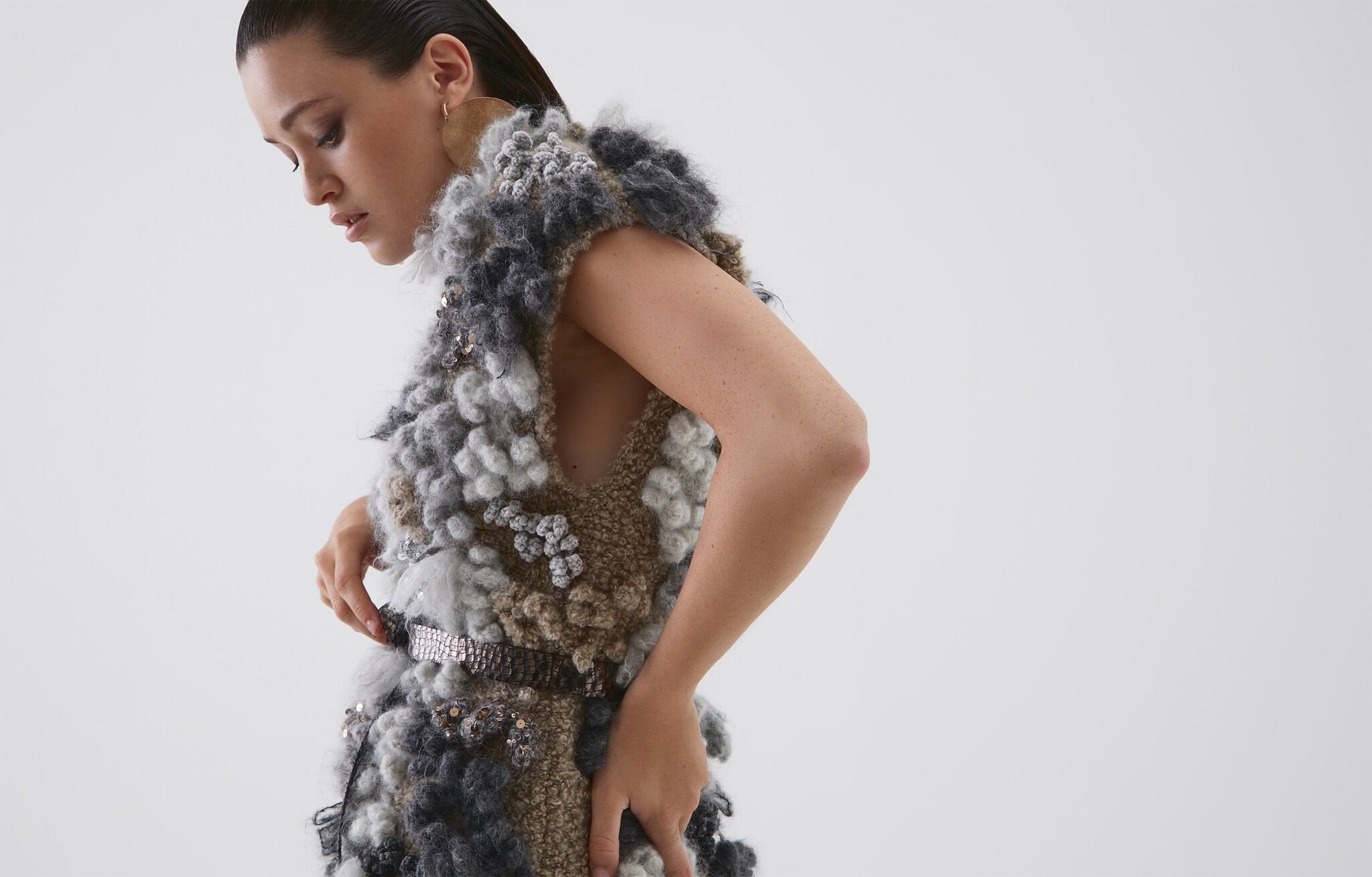 High Neck Sweater - Horizontal view